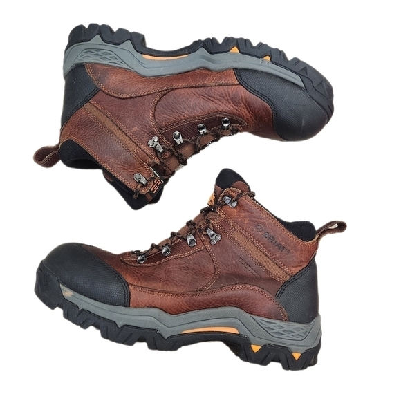 NEW Ariat Workhog Trek 5" H2o Xomp Toe Leather Brown Work Boots ,Men's 13 - Picture 3 of 9